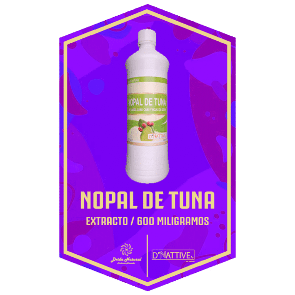 NOPAL DE TUNA CON LINAZA, CAMU CAMU, Y HOJAS DE STEVIA EXTRACTO 600 ML