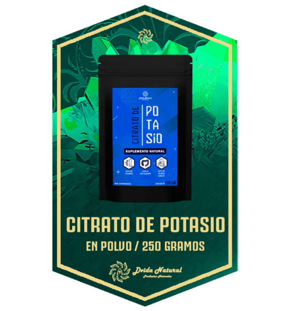 CITRATO DE POTASIO 250 GR | DVIDA NATURAL