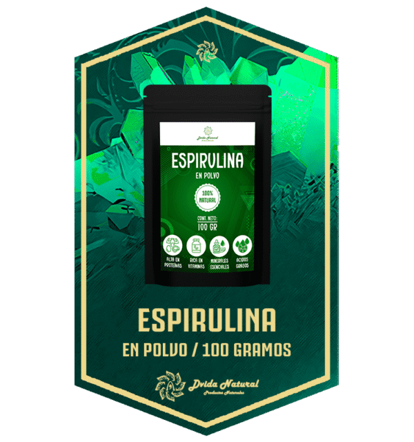 ESPIRULINA EN POLVO 100 GR | DVIDA NATURAL