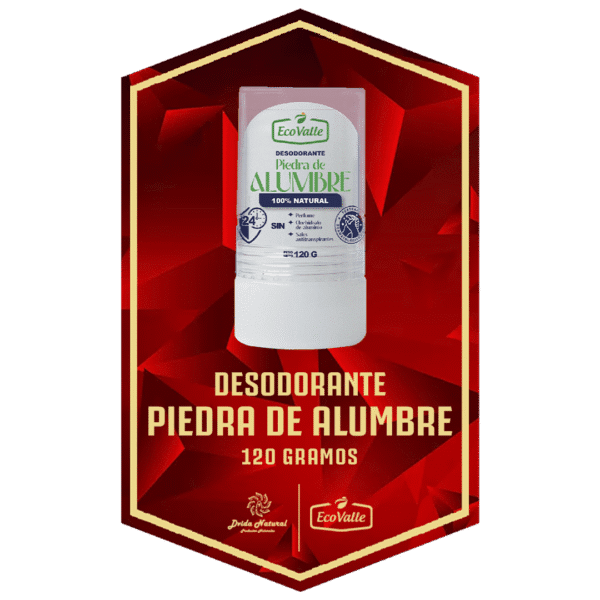 DESODORANTE PIEDRA DE ALUMBRE 120 GR | ECOVALLE
