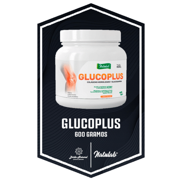 GLUCO PLUS (COLÁGENO HIDROLIZADO + GLUCOSAMINA) 600 GR | NATULAB