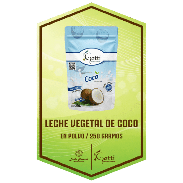 LECHE VEGETAL DE COCO 250 GR | GATTI