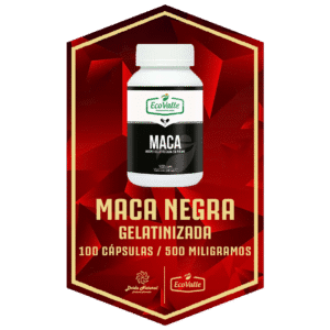 MACA NEGRA GELATINIZADA 100 CAPS 500 MG | ECOVALLE